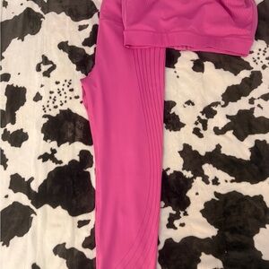 Just Strong Agility Matching 2pc Set – Pink Sports Bra + Leggings